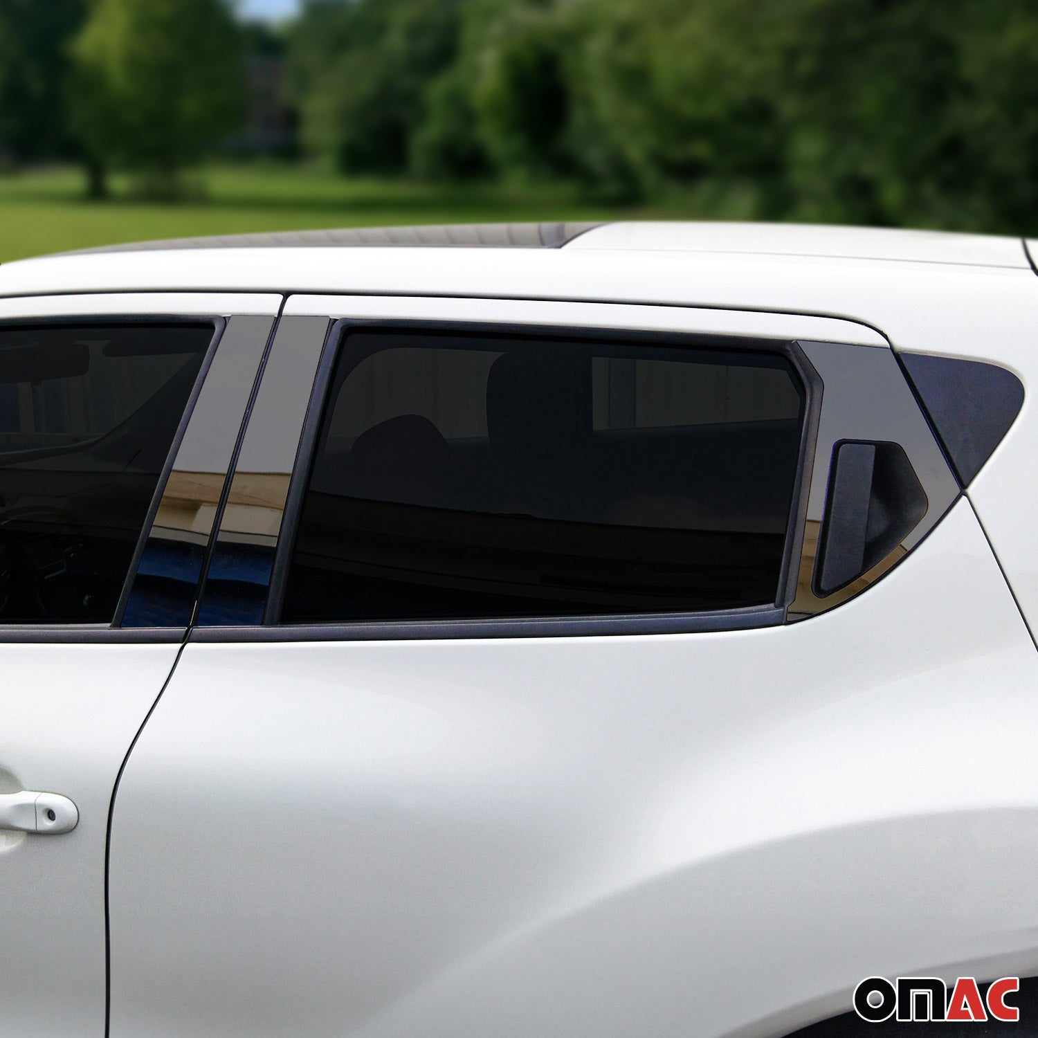 2011-2017 Nissan Juke Window B Pillar Posts Door Trim Cover Stainless Steel Dark 6x