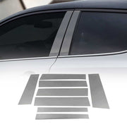 2015-2022 RAM ProMaster City Window B Pillar Posts Door Trim Stainless Steel Dark 8x