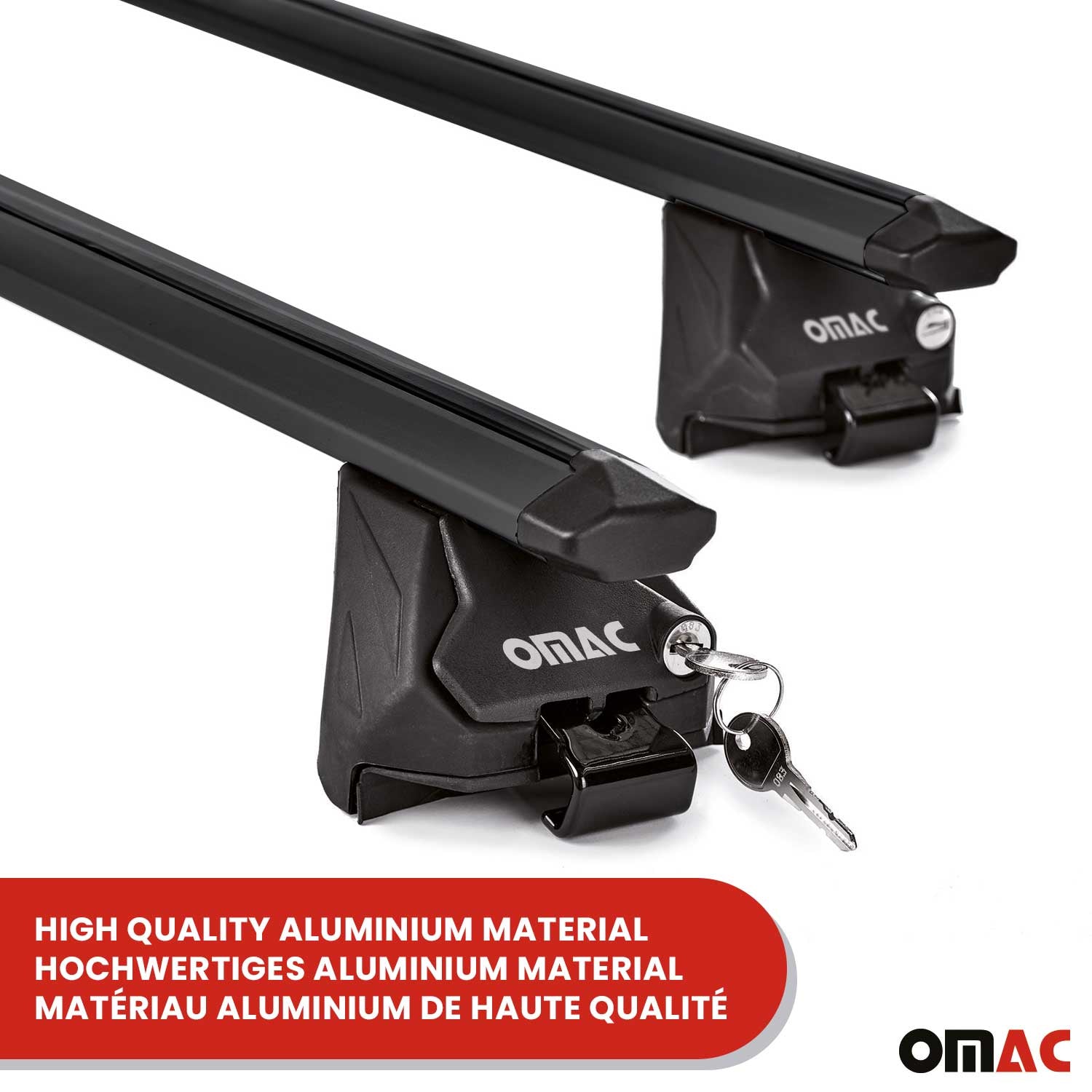 Roof Rack Cross Bars for BMW 2 Series F45 Active Tourer 2014-2021 Alu Black 2x