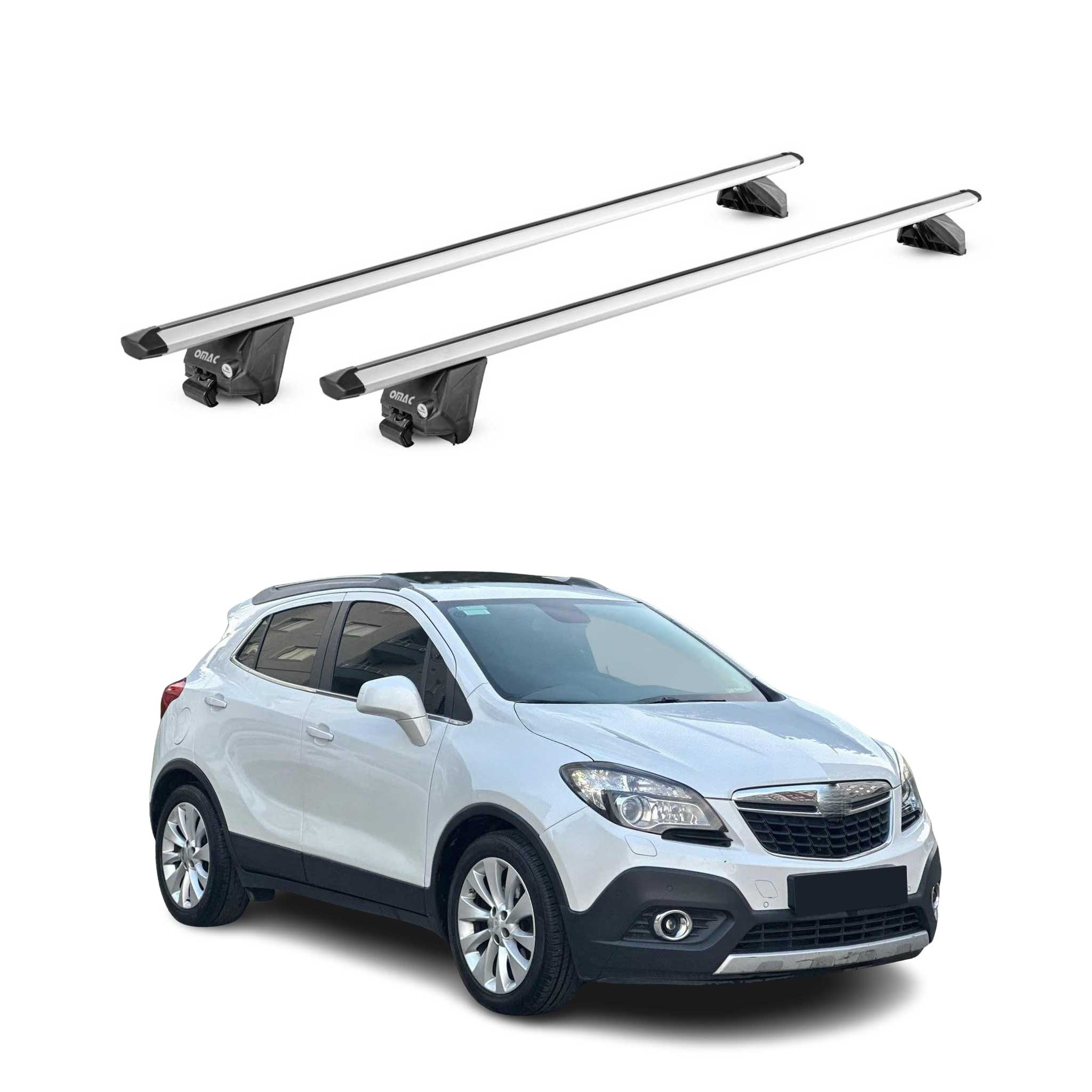 2013-2022 Buick Encore Roof Rack Cross Bars Silver