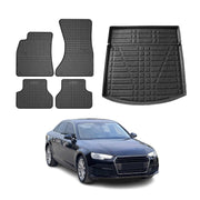 2017-2024 Audi A4 Sedan Floor Mats & Cargo Liner Full Set All Weather Black