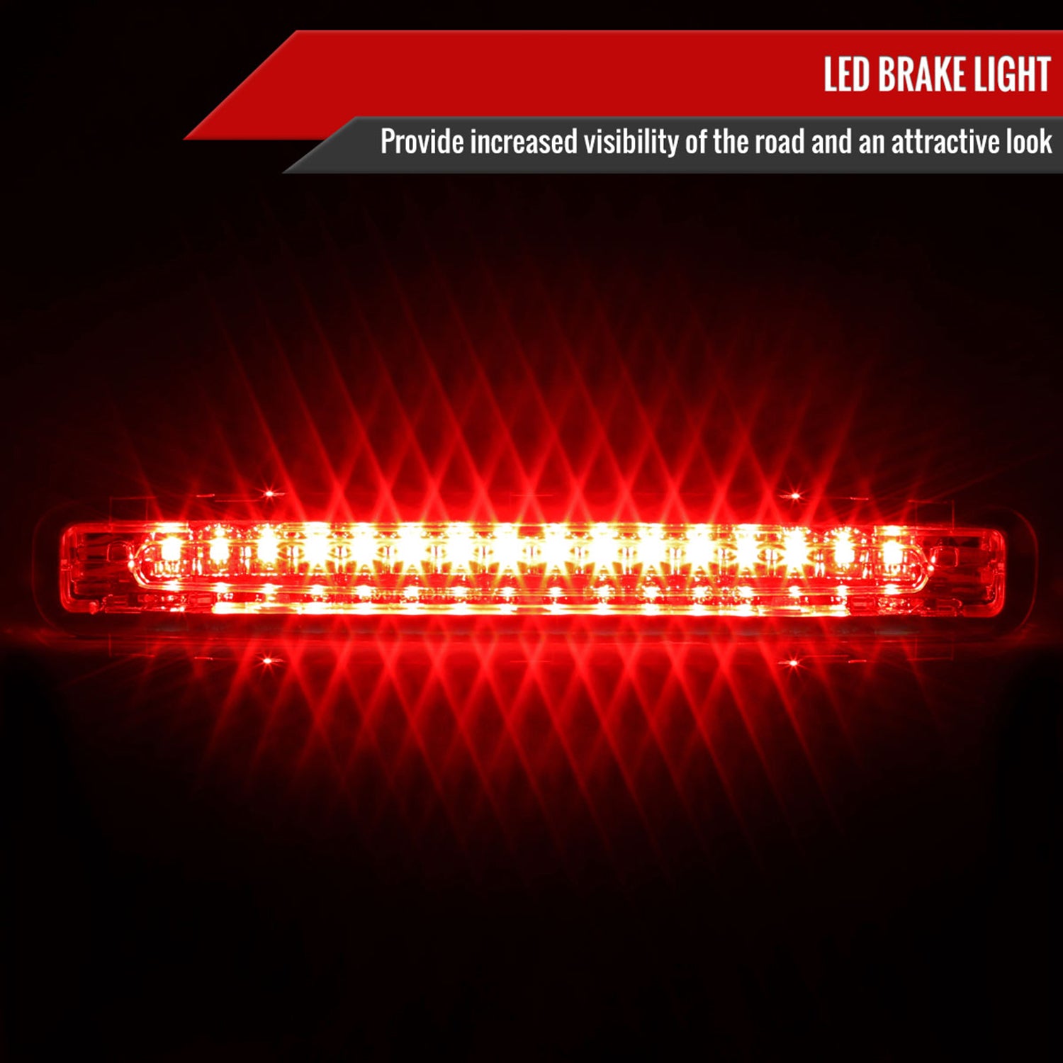 2005-2009 Ford Mustang LED 3rd Brake Light Chrome Housing/Clear Lens