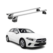 2019-2022 Mercedes A Class W177 Hatchback Roof Rack Cross Bars Silver