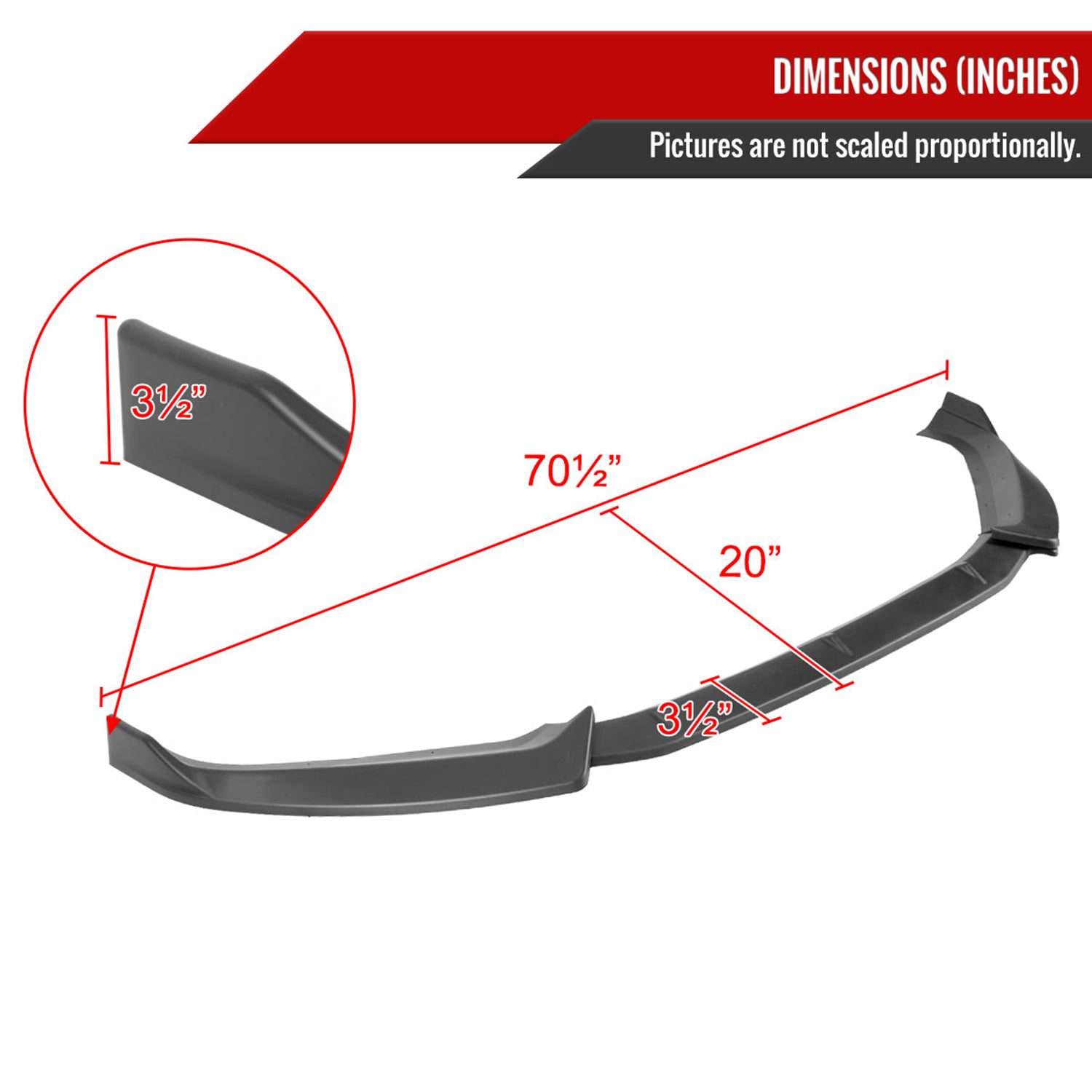 2017-2018 Audi A4/S4 Matte Black 3Pcs Front Bumper Lip Splitter Kit