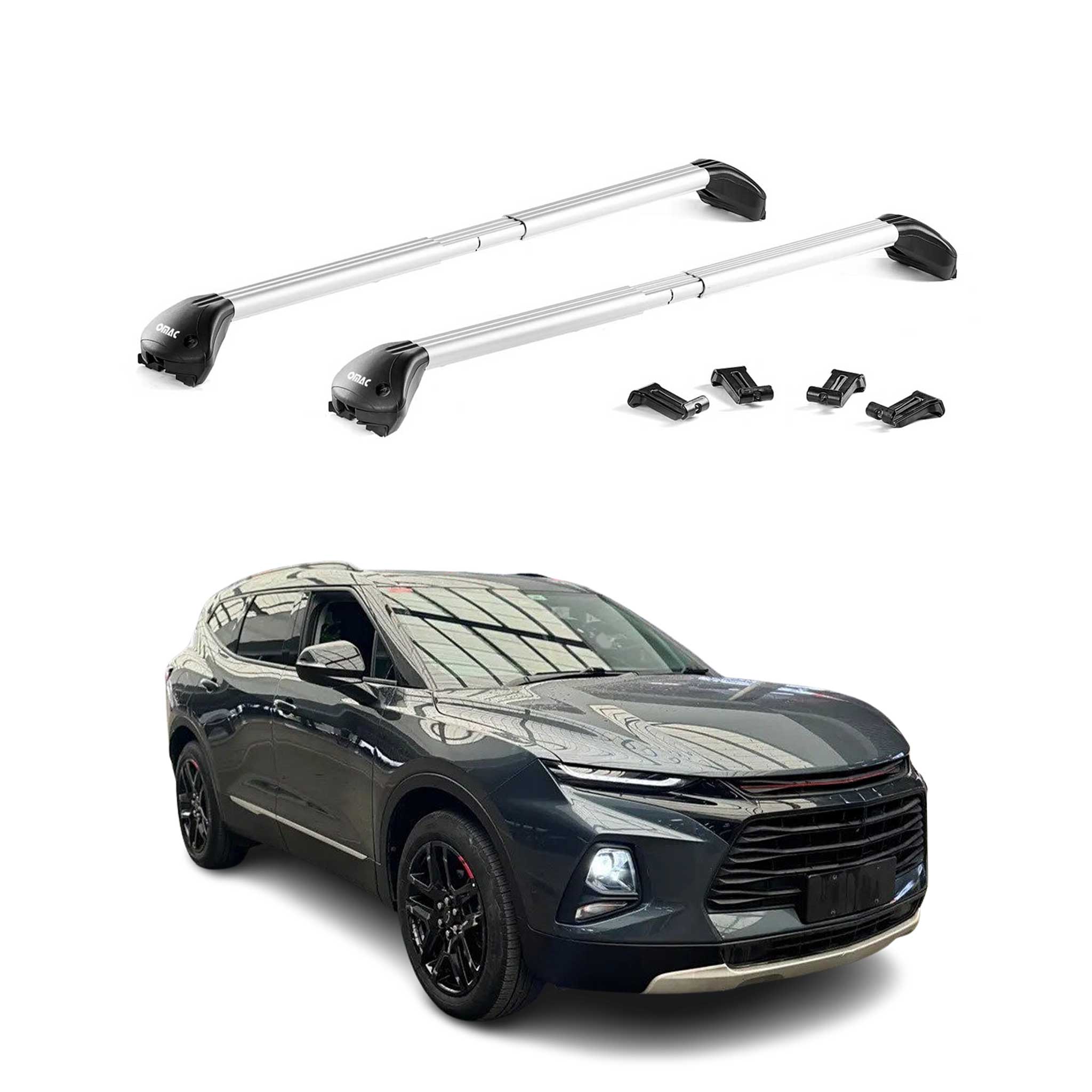 2019-2025 Chevrolet Blazer Roof Rack Cross Bars Silver Luggage Carrier 2 Pcs