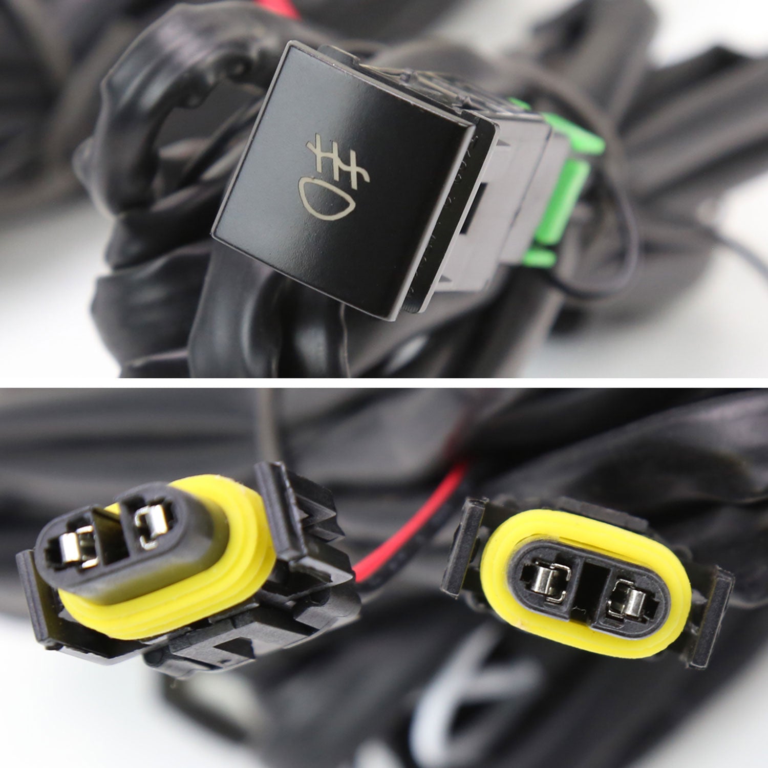 2020-2021 Toyota Highlander Fog Bumper Lights Chrome Housing/Clear Lens