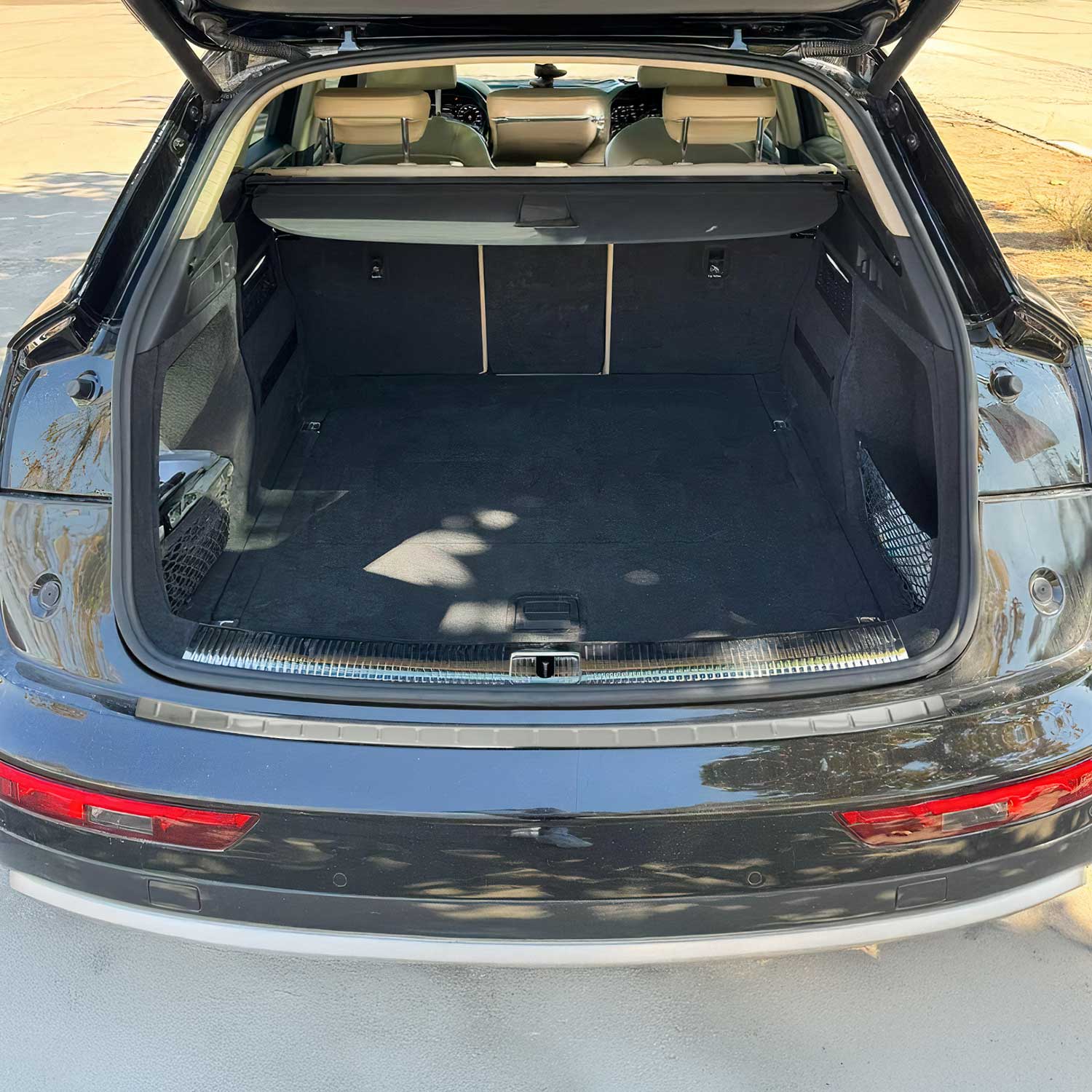 2018-2023 Audi Q5 SQ5 2.gen Rear Bumper Sill Cover Protector Guard Stainless Steel