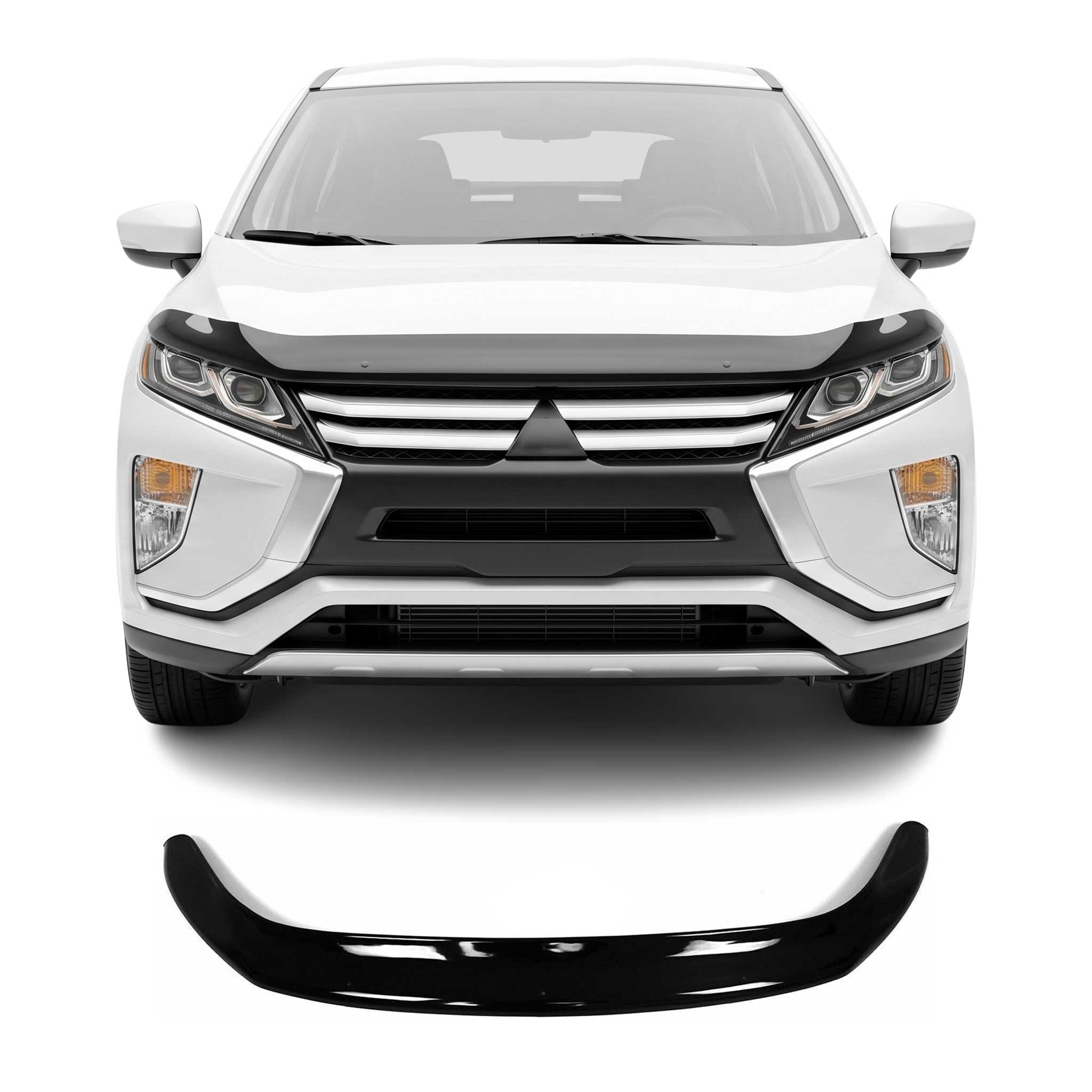 2018-2020 Mitsubishi Eclipse Cross Pre-FL Front Bug Shield Hood Deflector 1 Pc Smoke