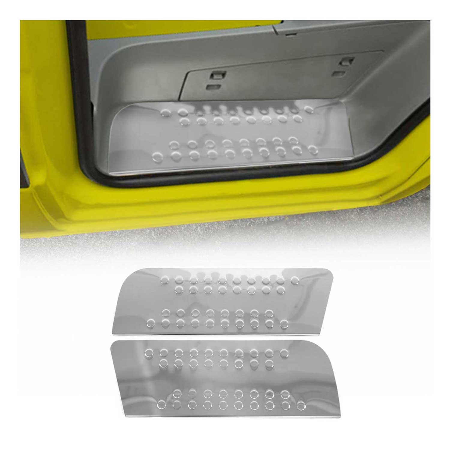2006-2018 Mercedes Sprinter W906 Door Sill Scuff Plate Scratch Stainless Steel 2 Pcs