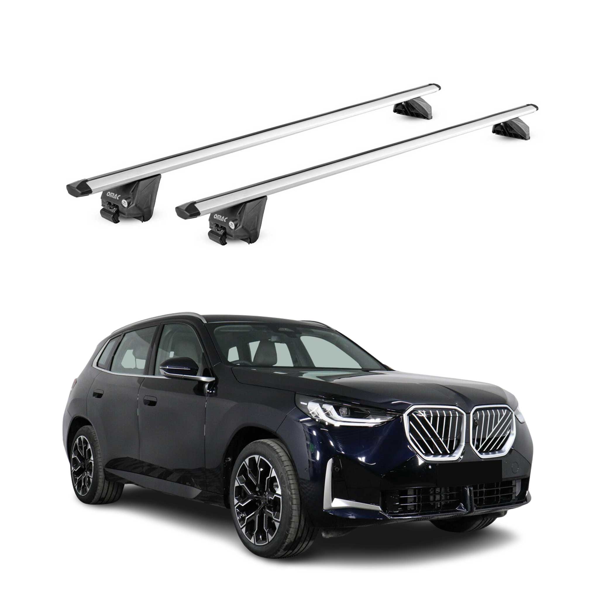 Roof Rack Cross Bars Luggage Carrier for BMW X3 G45 2025-2026 Alu Silver Grey 2x