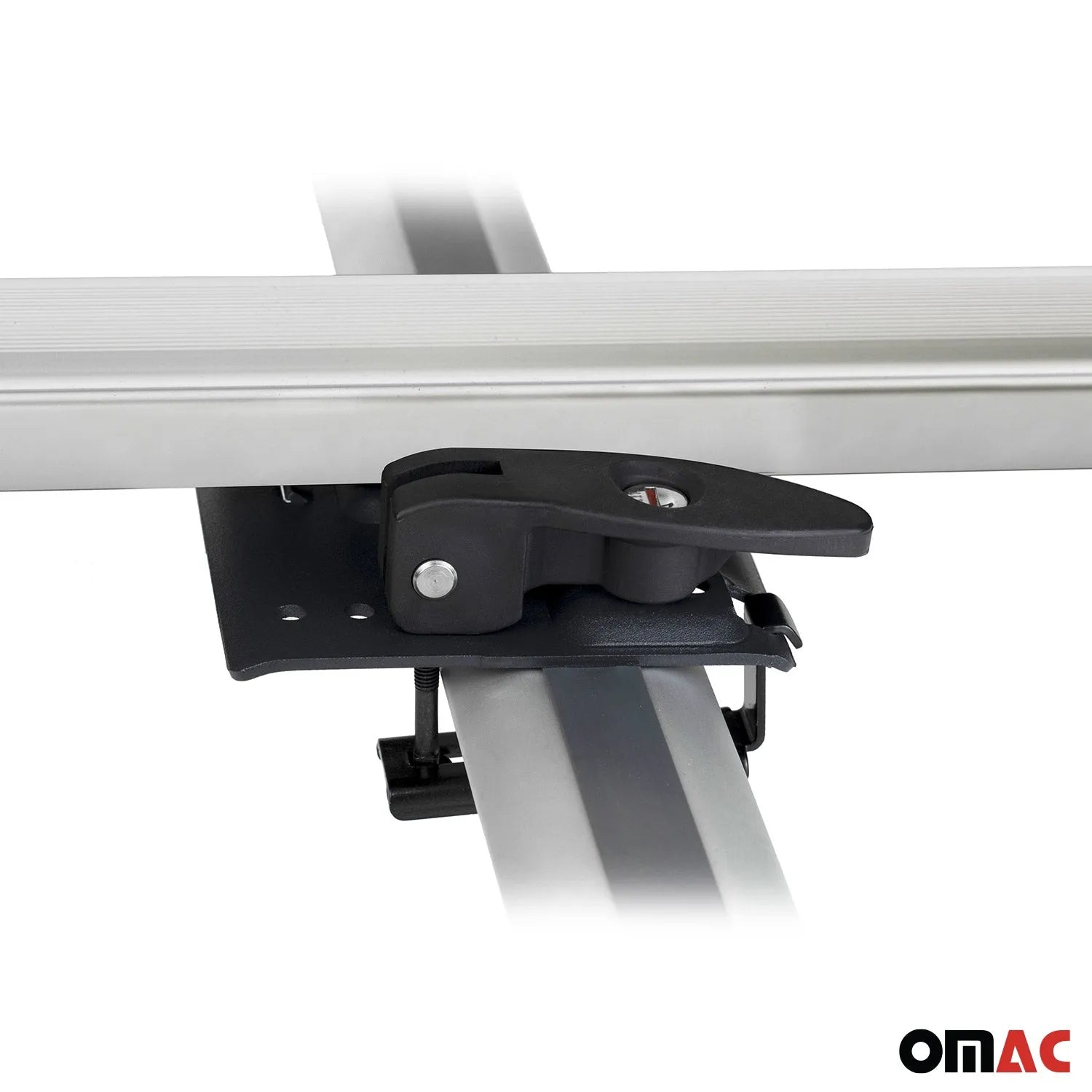 Bike Carrier Roof Rail Rack Cross Bars Luggage 42" Black Aluminum Set