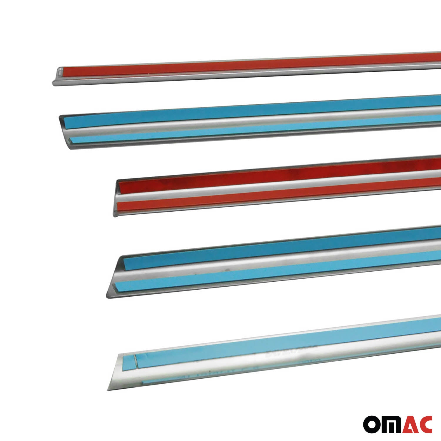 2010-2013 Lexus GX 460 Window Molding Trim Streamer Brushed Stainless Steel Silver 6x