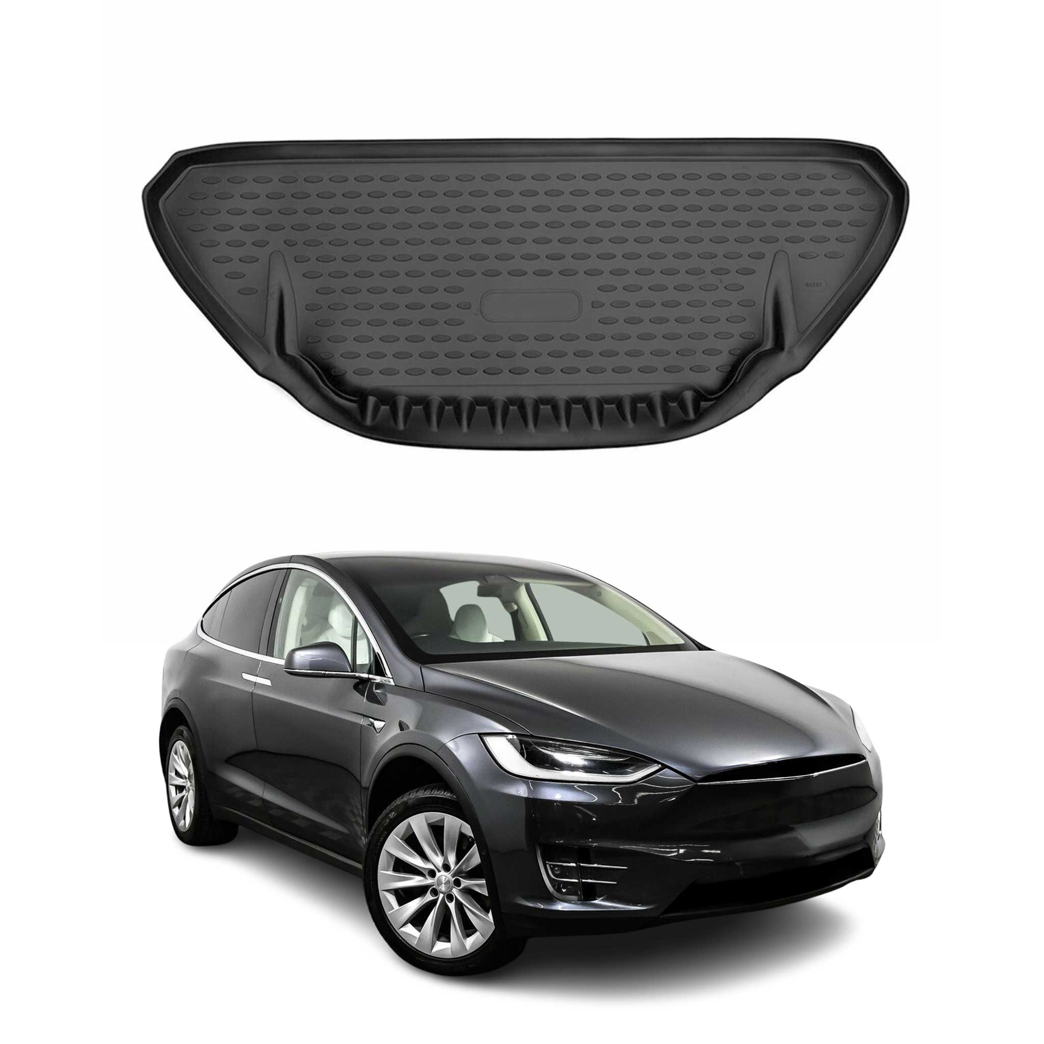 2016-2020 Tesla Model X Cargo Liner Trunk Mat All Weather Front Trunk Frunk Mat Black
