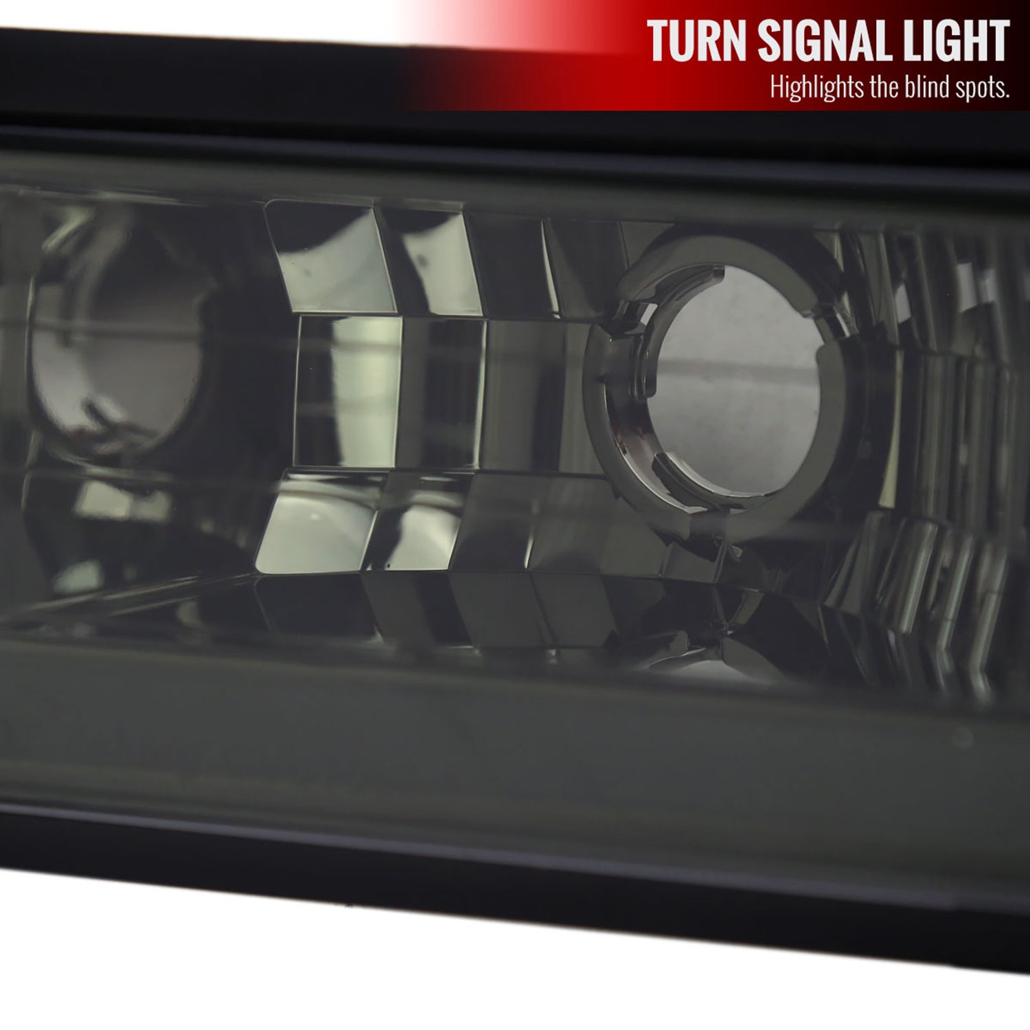 1988-1993 Chevy C10 C/K Sierra Tahoe LED Tube Factory Headlights Smoke