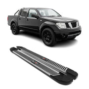 2005-2021 Nissan Frontier Crew Cab Running Boards Side Steps Silver