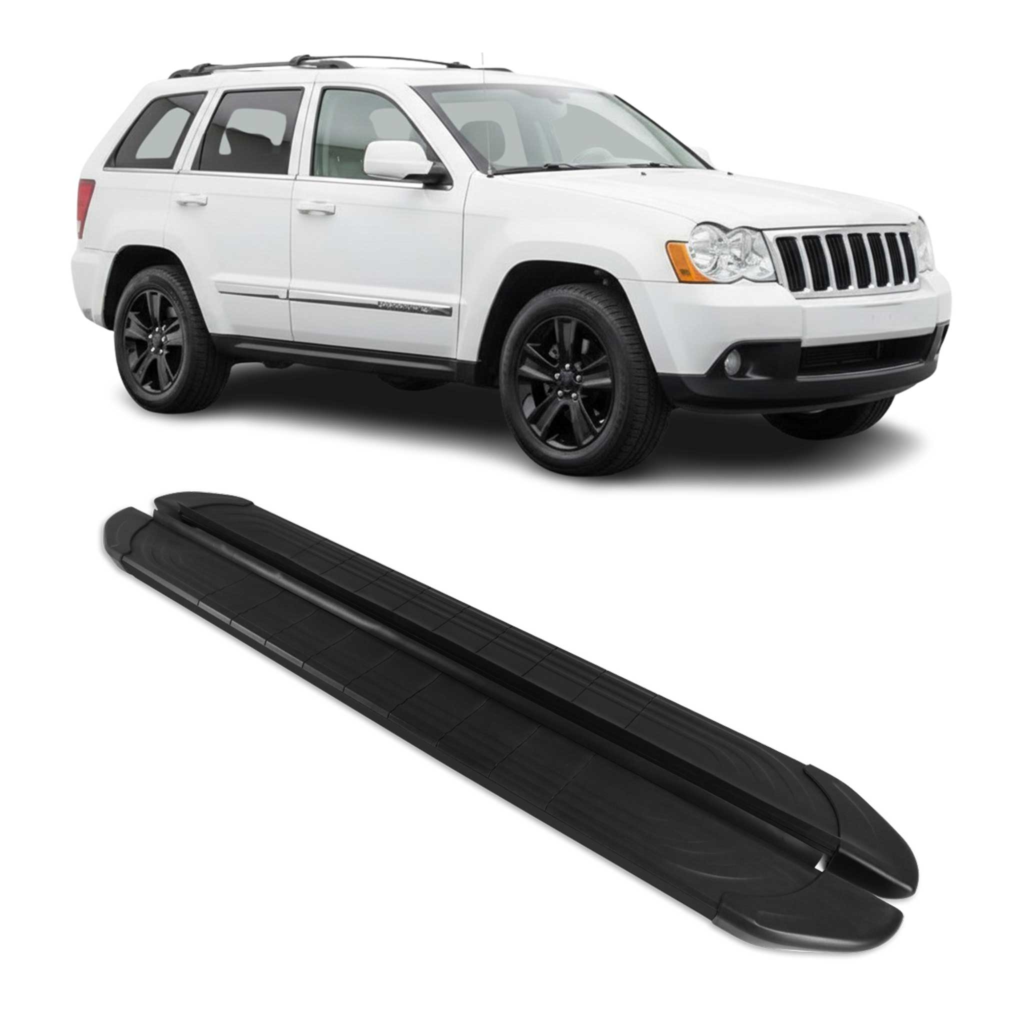 2005-2010 Jeep Grand Cherokee Running Boards Side Steps Black