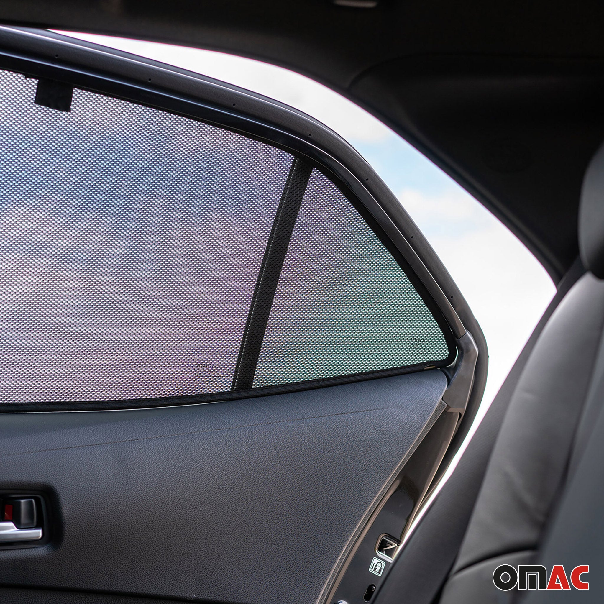 2019-2025 Toyota Corolla Hatchback Side Rear Window Curtain Mesh Black 2Pcs