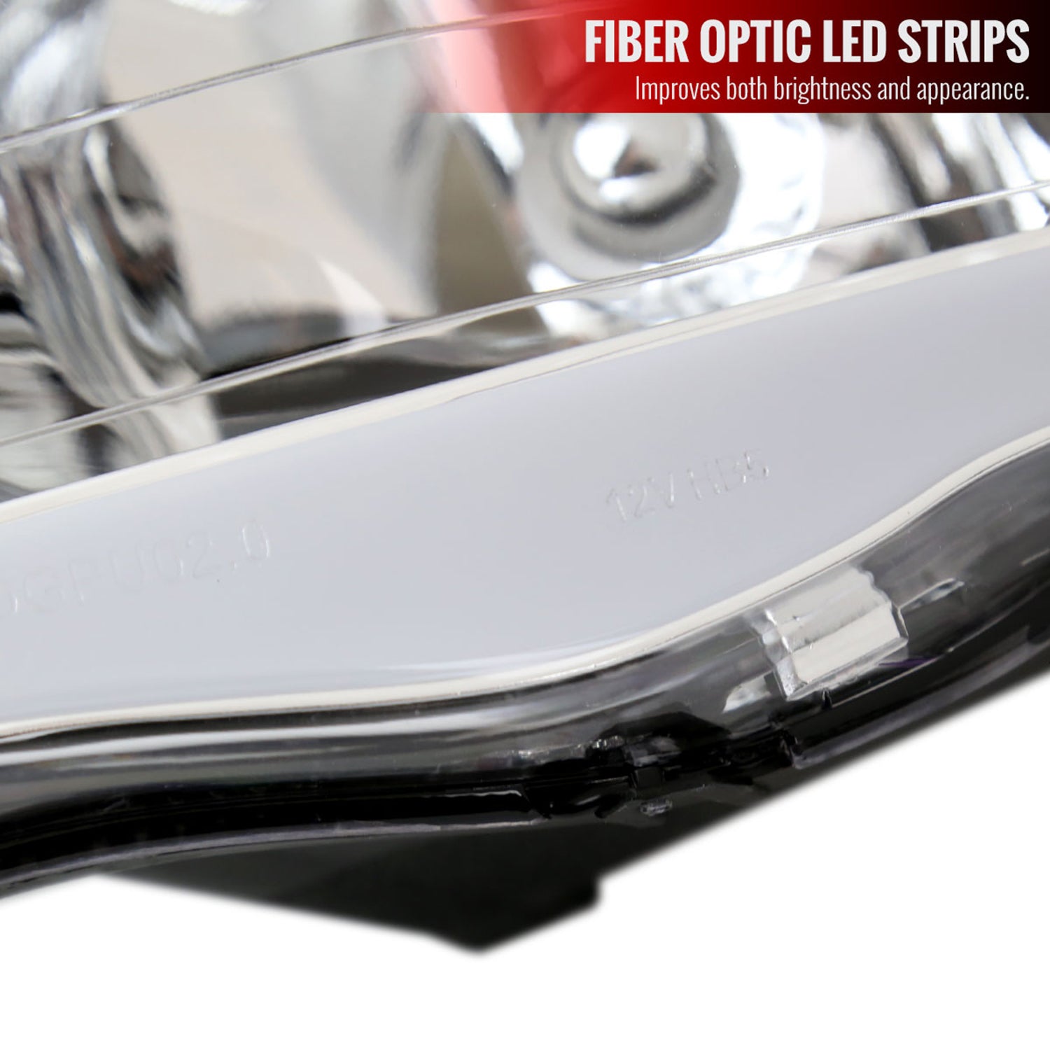 2002-2005 Dodge RAM 1500 /RAM 2500/3500 LED Tube Factory Headlights Chrome