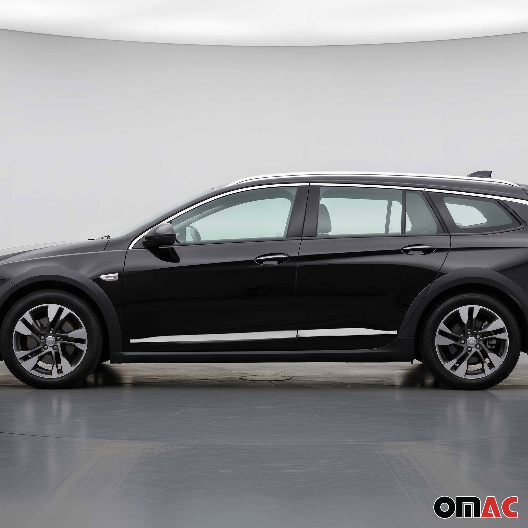 2018-2020 Buick Regal TourX Side Door Molding Trim Stainless Steel Silver 4x