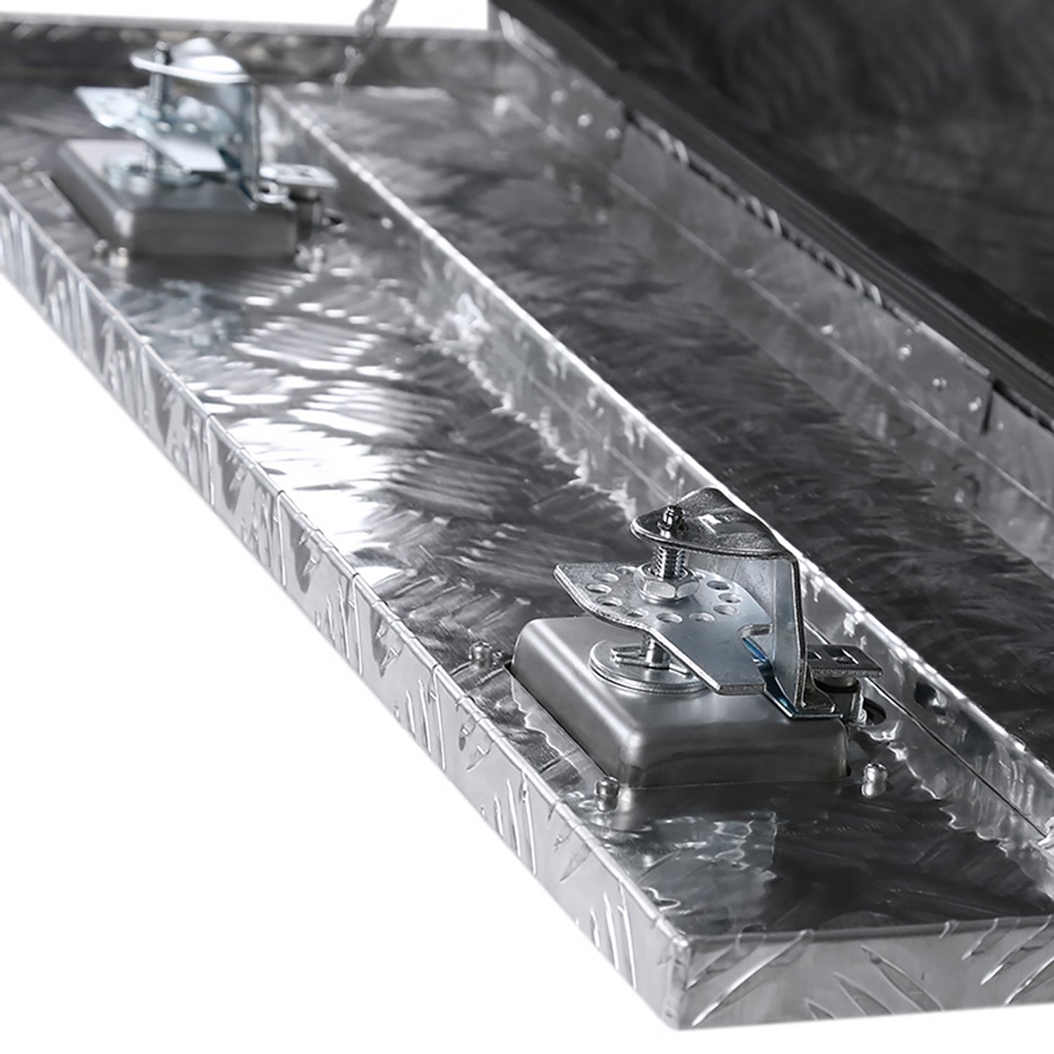 36" Heavy Duty Silver Underbody Truck Tool Box w/ T-Handle Latches Locks & Keys