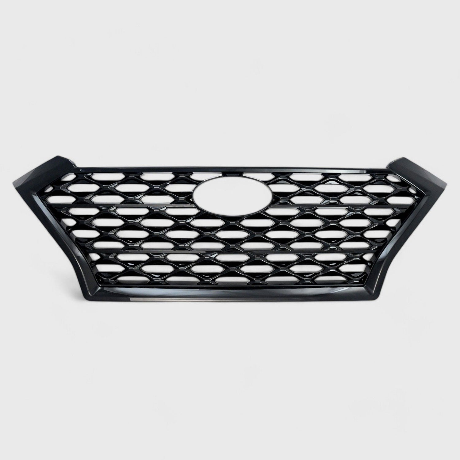 2019-2021 Hyundai Tucson Grille Overlay Gloss Black 1Pcs ABS Plastic