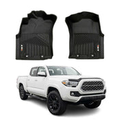 2005-2015 Toyota Tacoma Double Cab Premium Floor Mats Liners First Row Front
