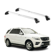 2012-2015 Mercedes ML Class W166 Roof Rack Cross Bars Silver
