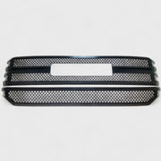 2016-2018 GMC Sierra 1500 Grille Overlay Gloss Black 2Pcs ABS Plastic