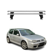 1998-2006 VW Golf Mk4 Hatchback 3 Door Roof Rack Cross Bars Silver
