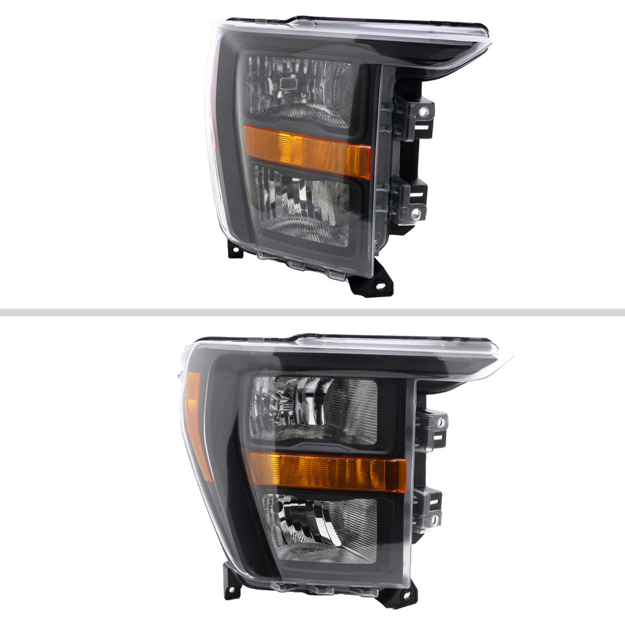 For Ford F-150 2021-2023 Factory Style Headlight Matte Black Housing Clear Lens Passenger Side Only