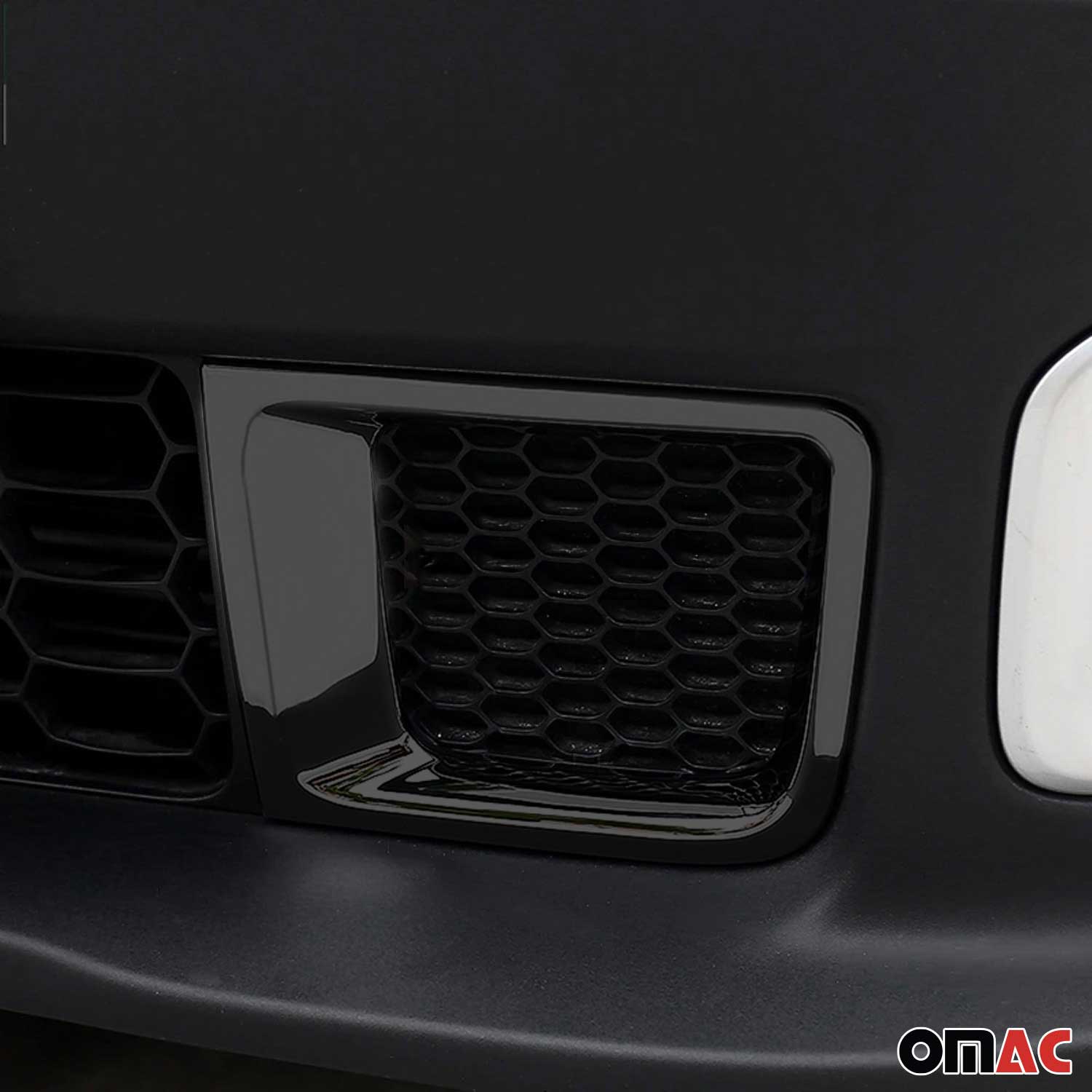 2015-2018 Jeep Renegade Front Bumper Trim Molding Dark 2 Pcs