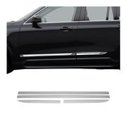 2016-2026 Volvo XC90 Side Door Molding Trim Skirt Garnish Stainless Steel Silver 4 Pcs