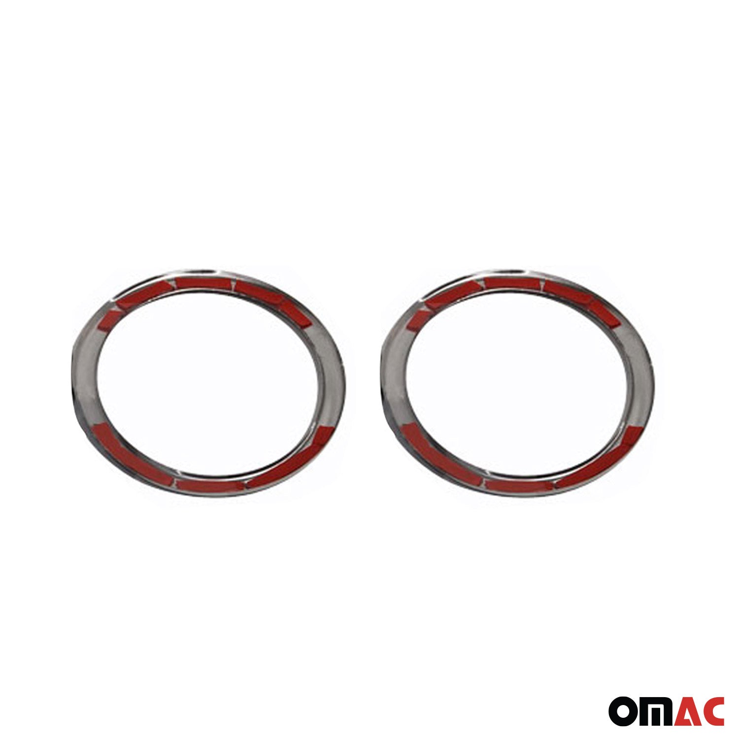 2010-2012 VW Amarok Fog Light Lamp Bezel Cover Stainless Steel Silver 2 Pcs