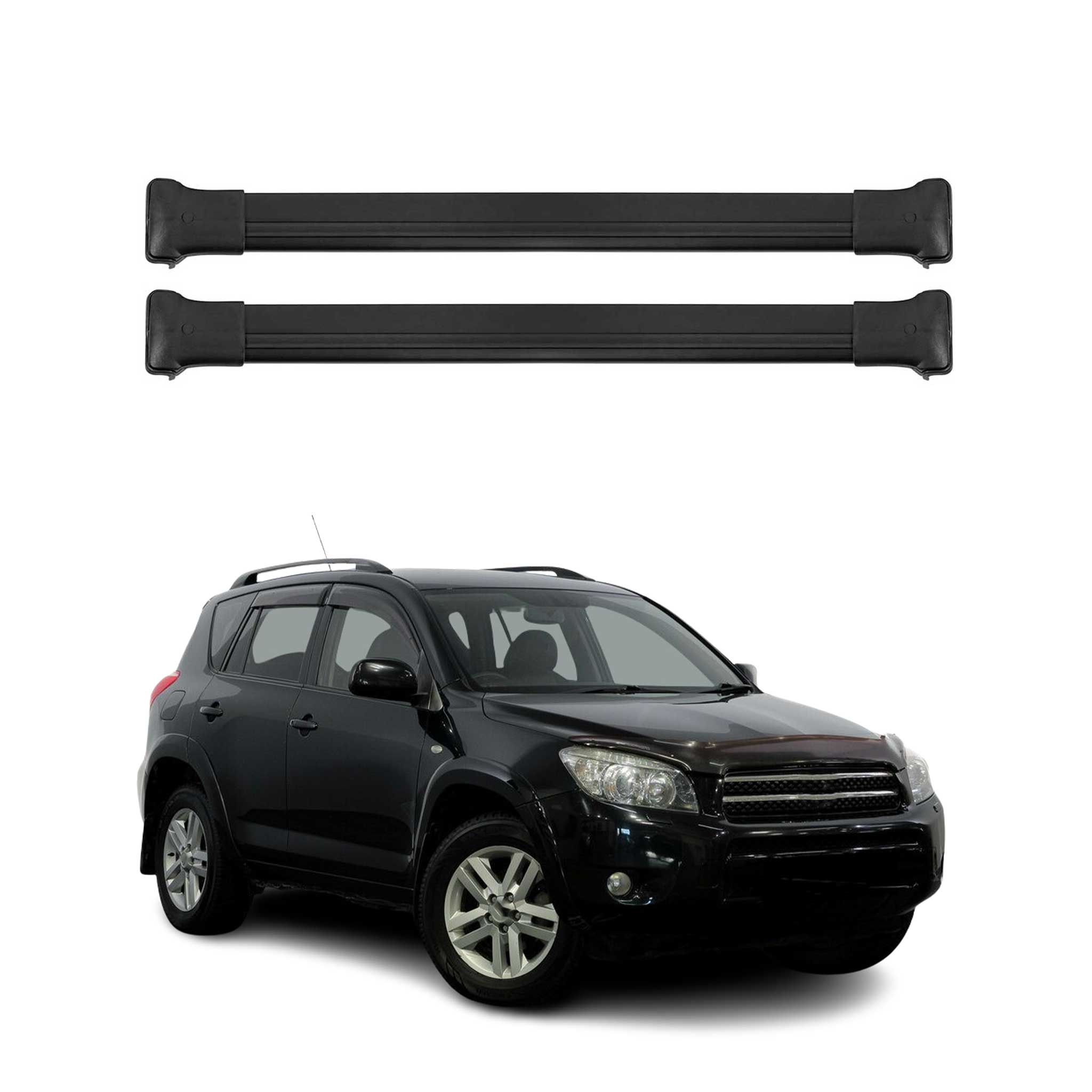 2006-2012 Toyota RAV4 Roof Rack Cross Bars Black
