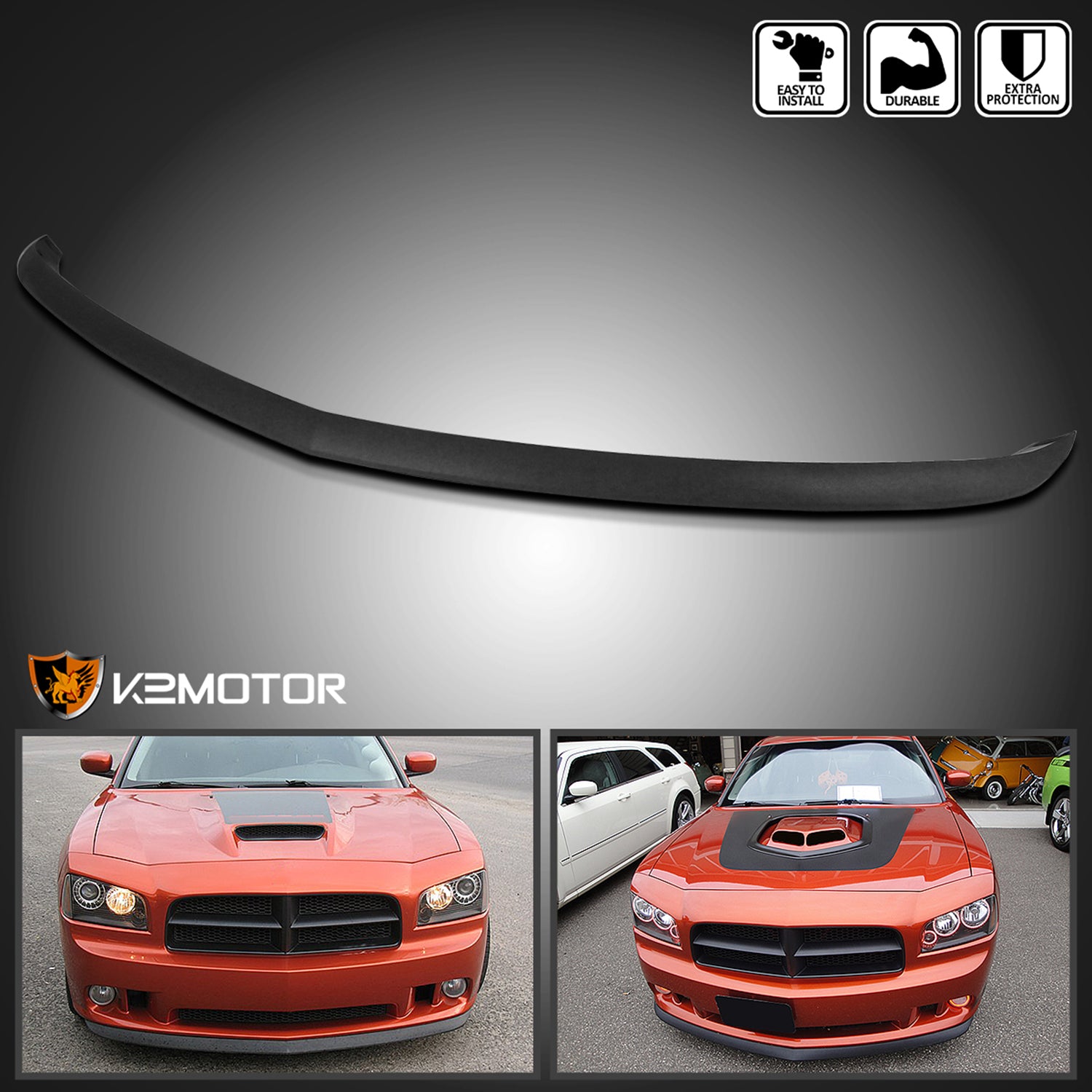 2005-2010 Dodge Charger ABS Bumper Lip Body Kit Splitter Spoiler