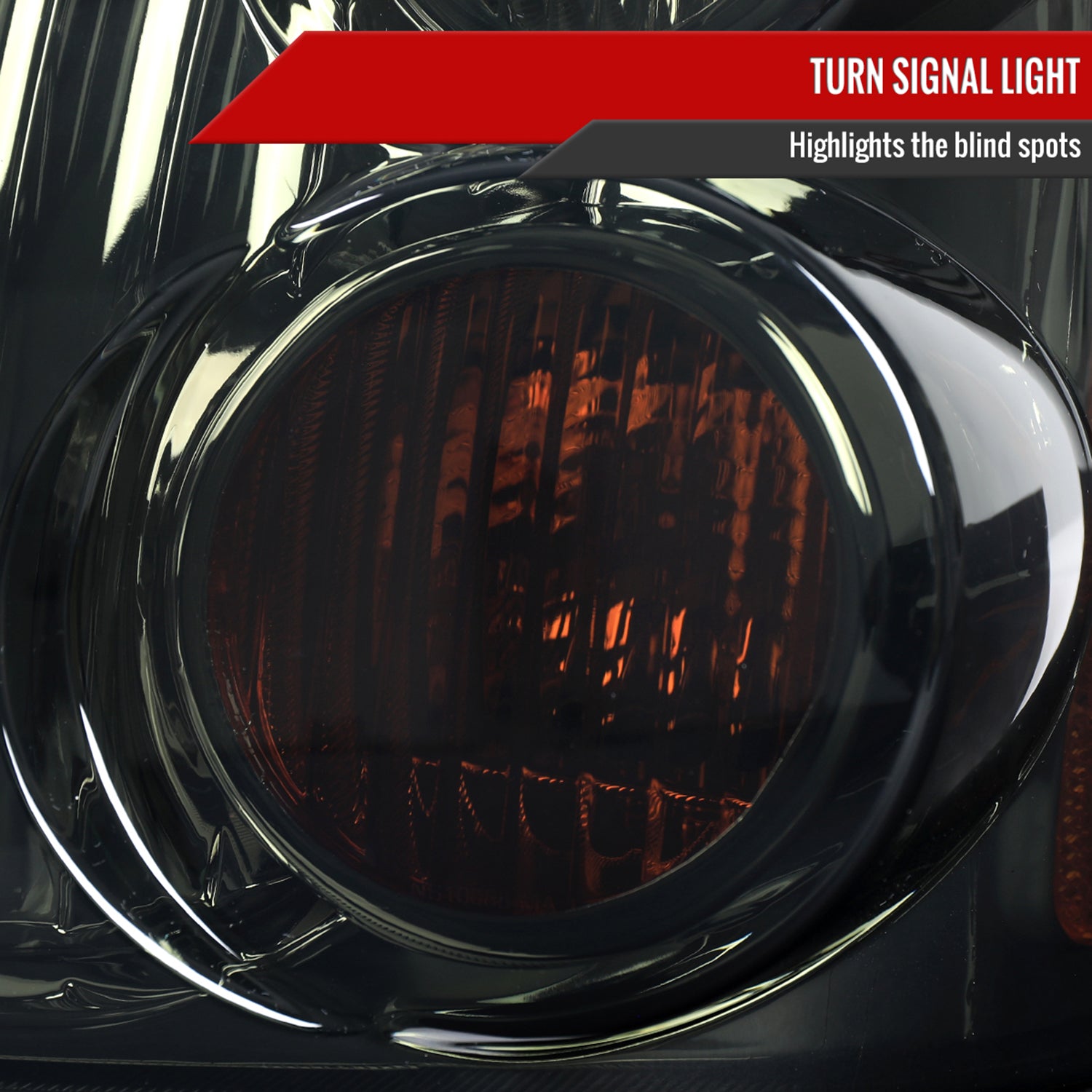 2001-2004 Nissan Frontier XE Factory Style Headlight Chrome/Smoke Lens