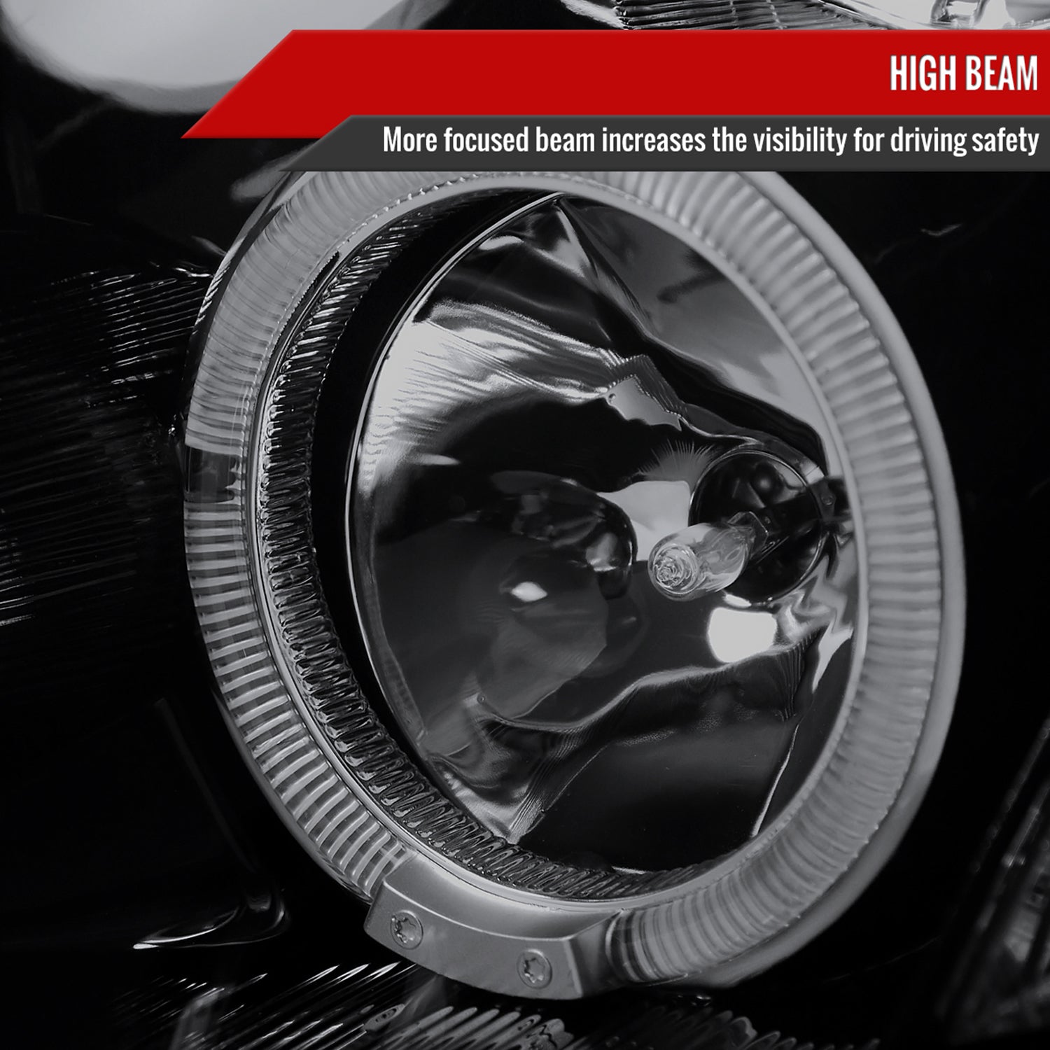 2005-2006 Infiniti G35 Sedan Halo Projector Headlights SMD LED Light Black