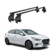 2018-2022 Hyundai Accent Hatchback Roof Rack Cross Bars Black
