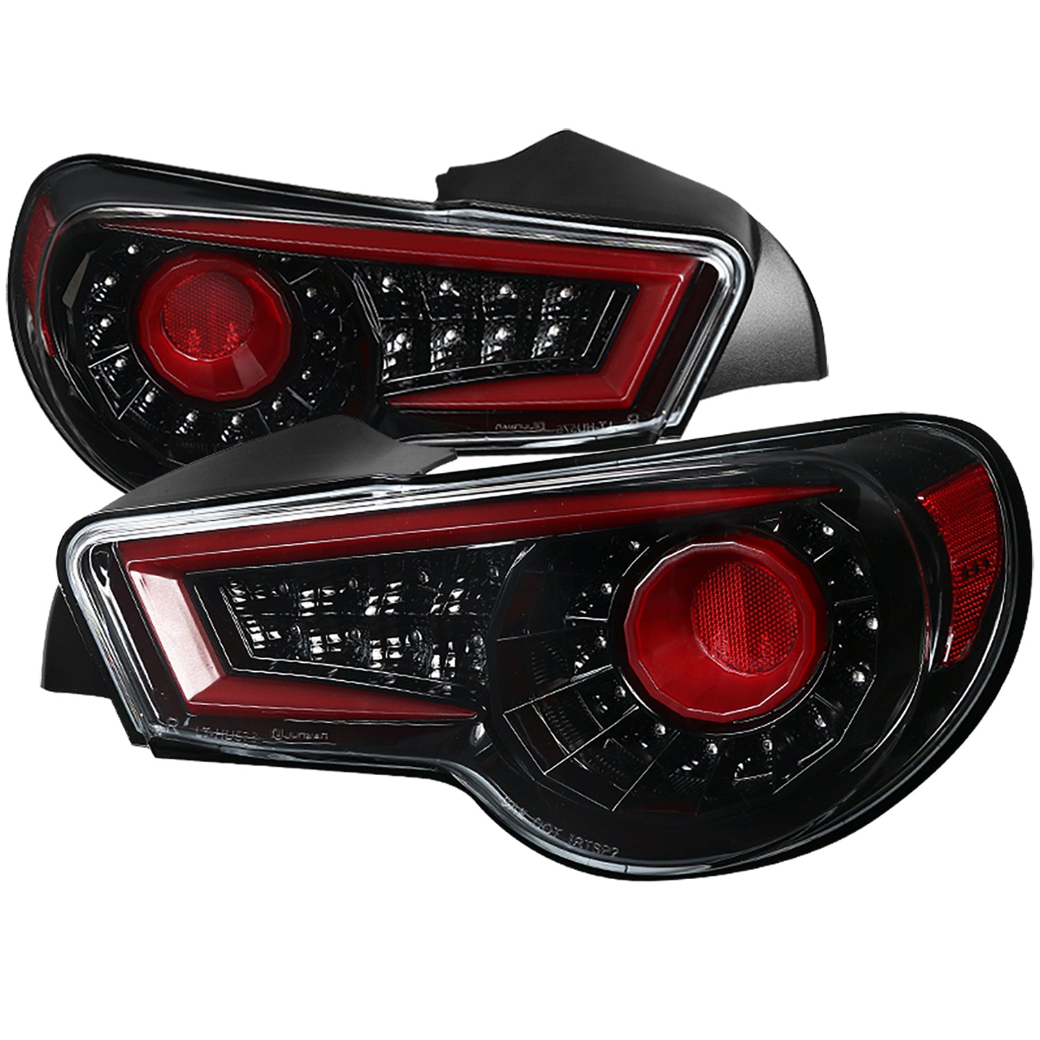 2012-2016 Scion FRS/ BRZ/ Toyota 86 LED Sequential Tail Lights Jet Black/Clear