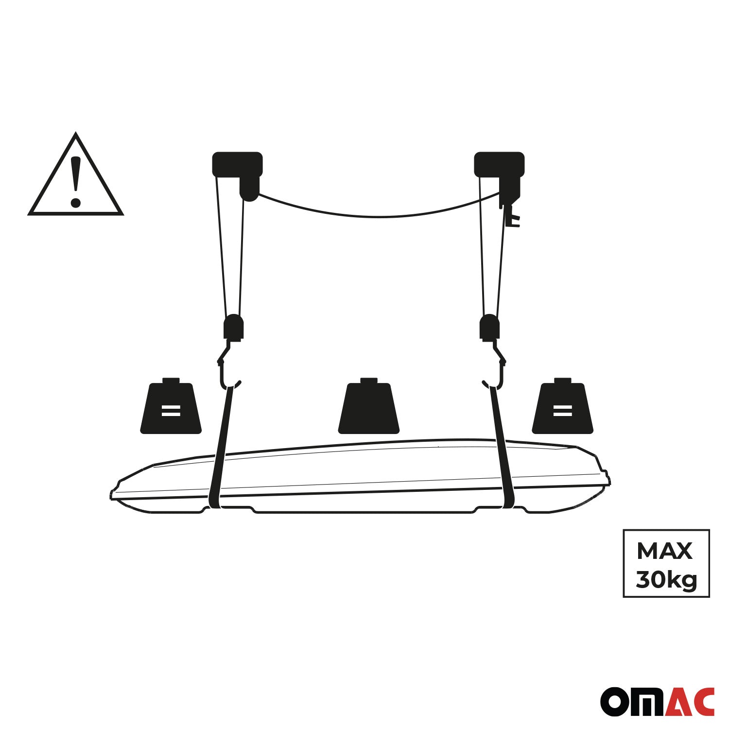 Roof Box Lift Holder Bike Lift Garage 66Lbs Capacity