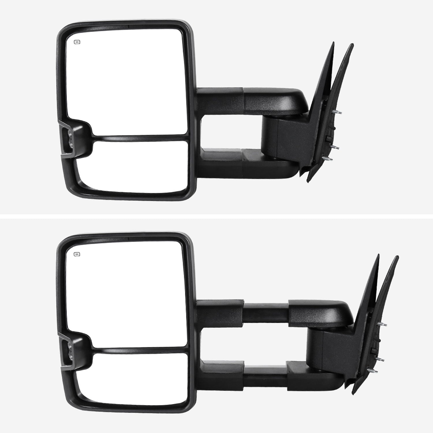 2002-2007 Chevy Silverado/ GMC Sierra/Yukon/ XL Heated Towing Mirrors Smoke