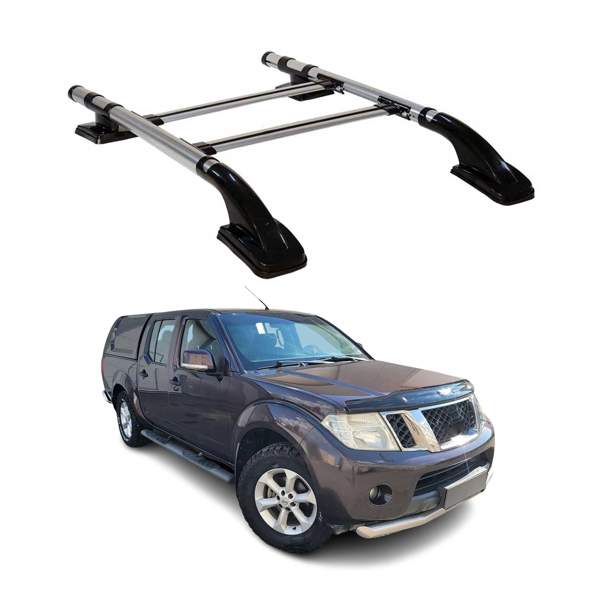 2005-2021 Nissan Frontier Roof Rack Rails Side Rails Silver