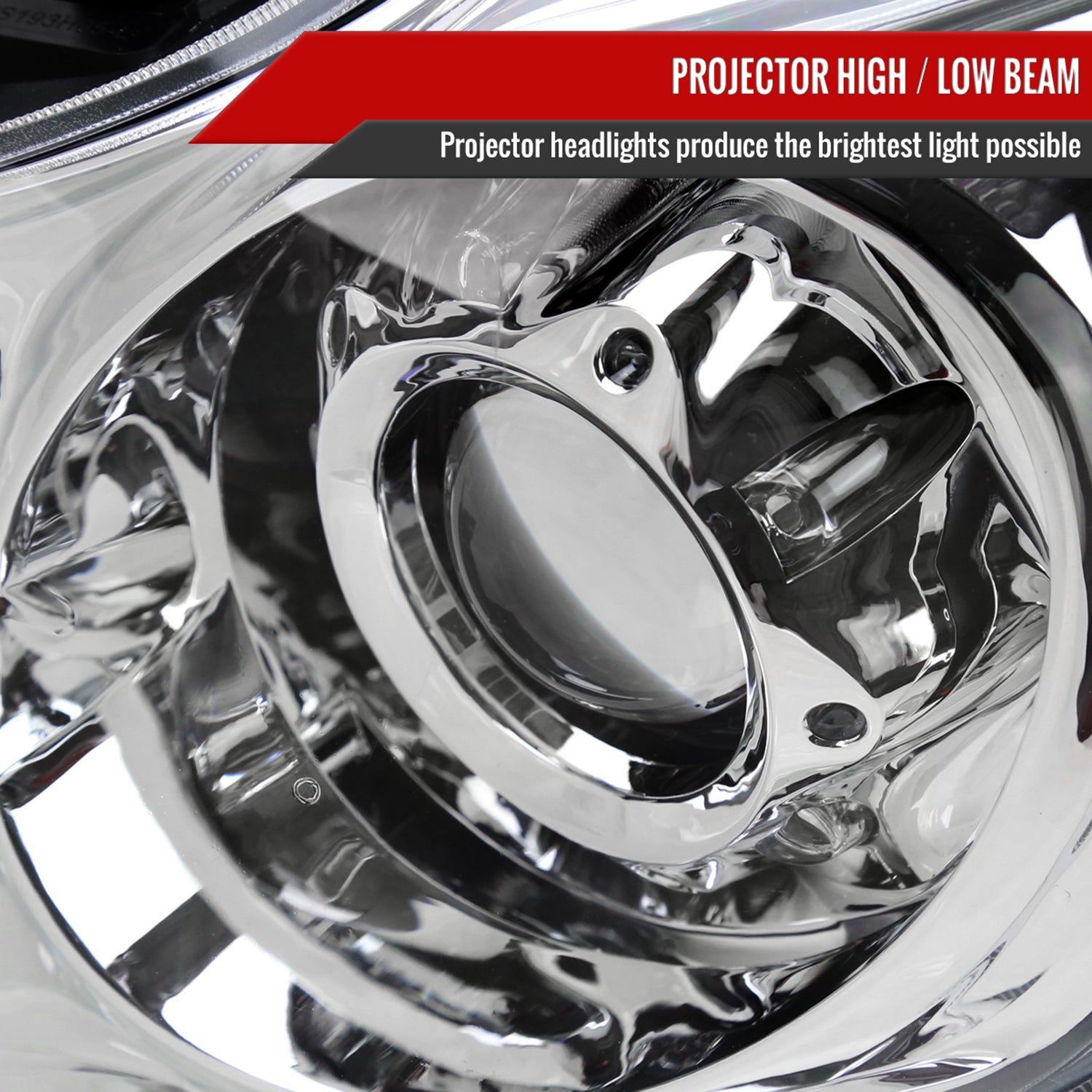 2008-2013 Infiniti G37/2014-2015 Q60 Factory Style Projector Headlights Chrome