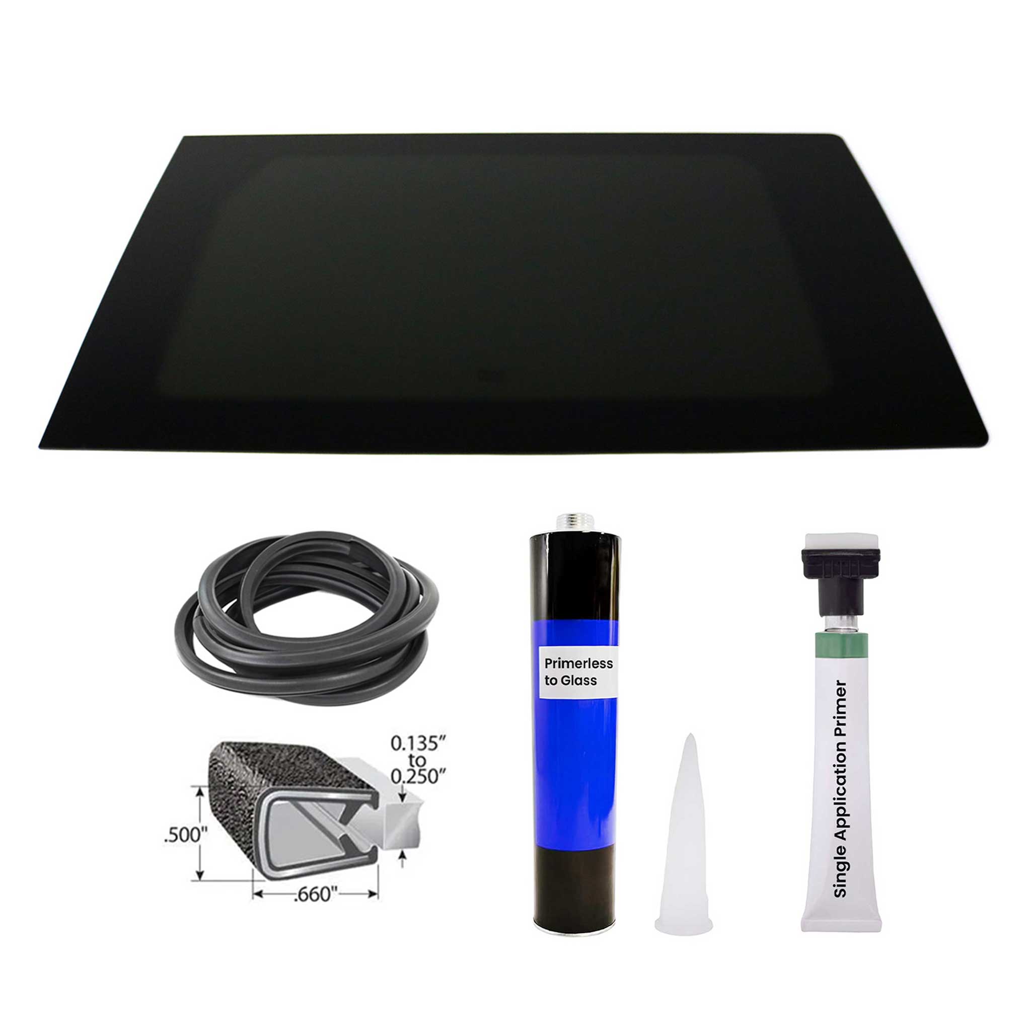 2014-2026 RAM ProMaster Window Glass Fit Kit Rear Left Side L4 Extra Long