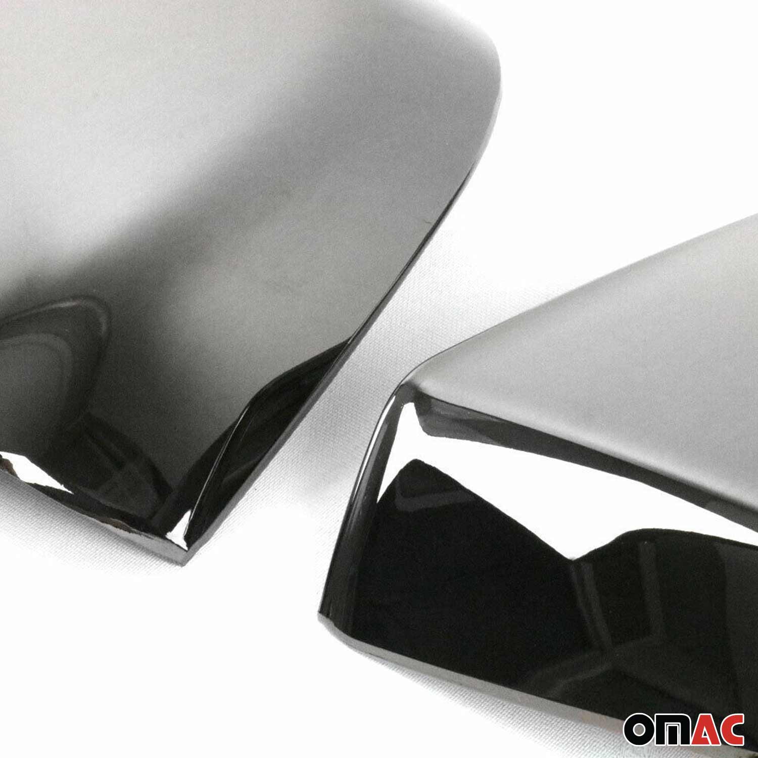 Side Mirror Cover Caps fits RAM ProMaster City 2015-2022 ABS Chrome Dark 2Pcs