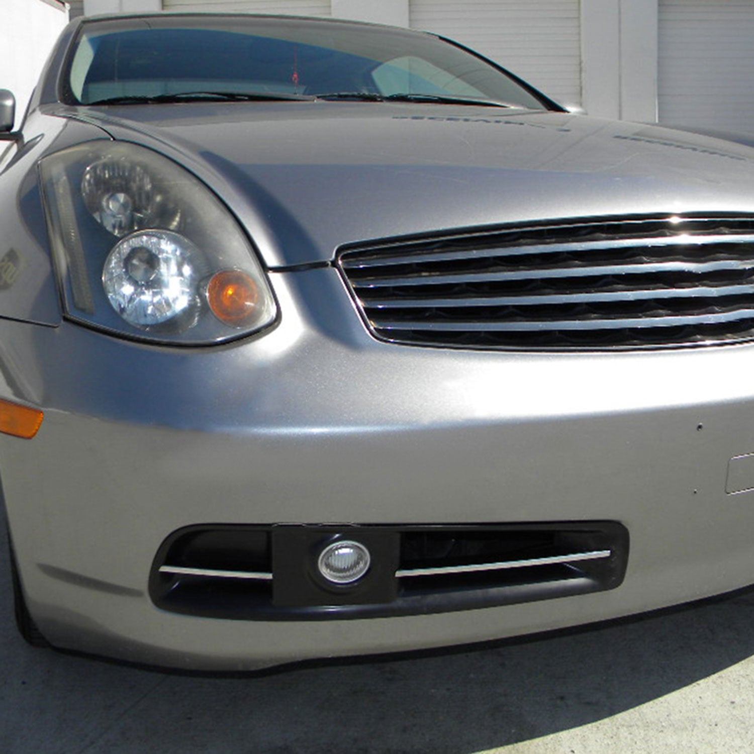 2003-2005 Infiniti G35 Coupe H3 Fog Lights Kit Chrome Housing/Clear Lens