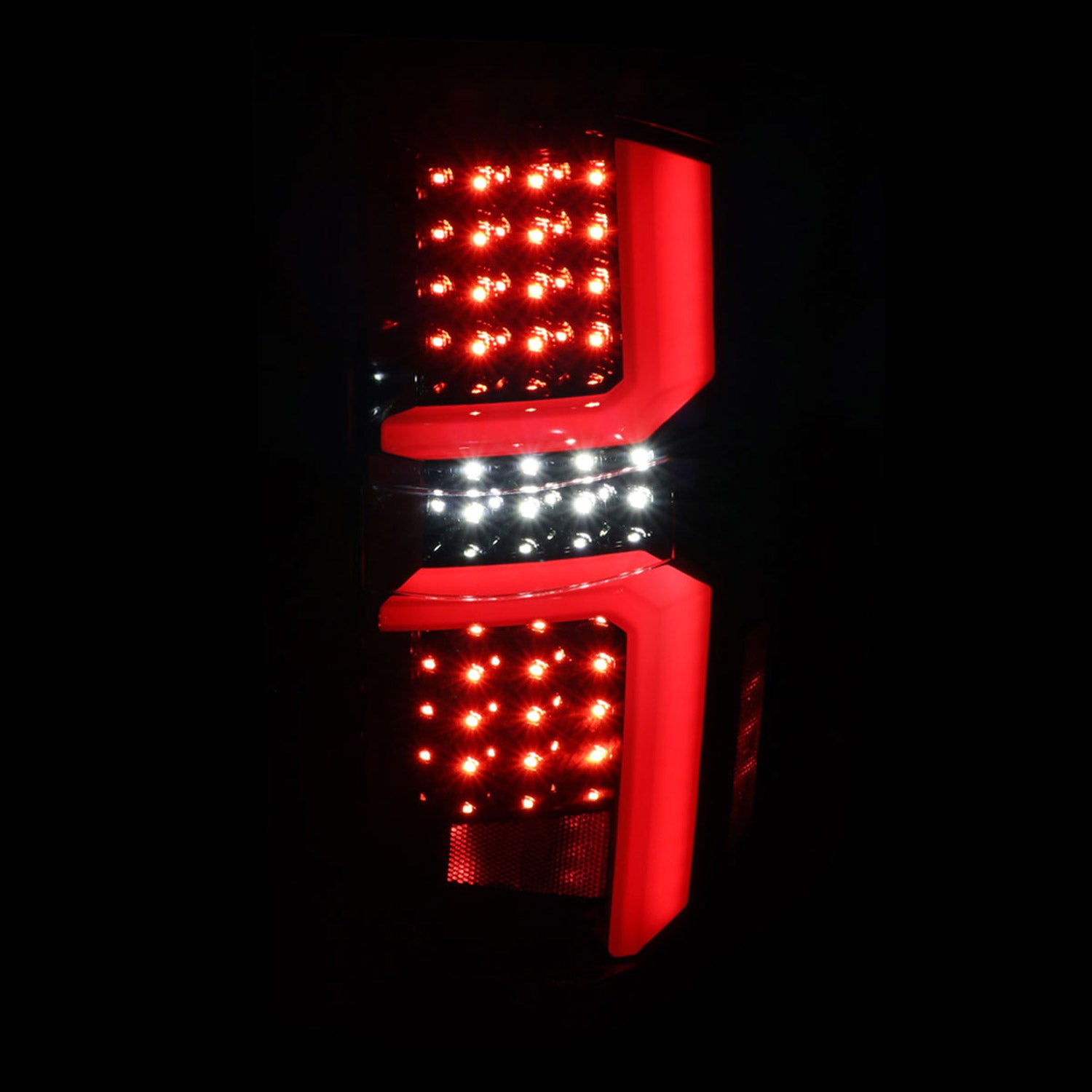 2007-2013 Chevy Silverado 1500 2500HD/3500HD LED Tail Lights Red Jet Black