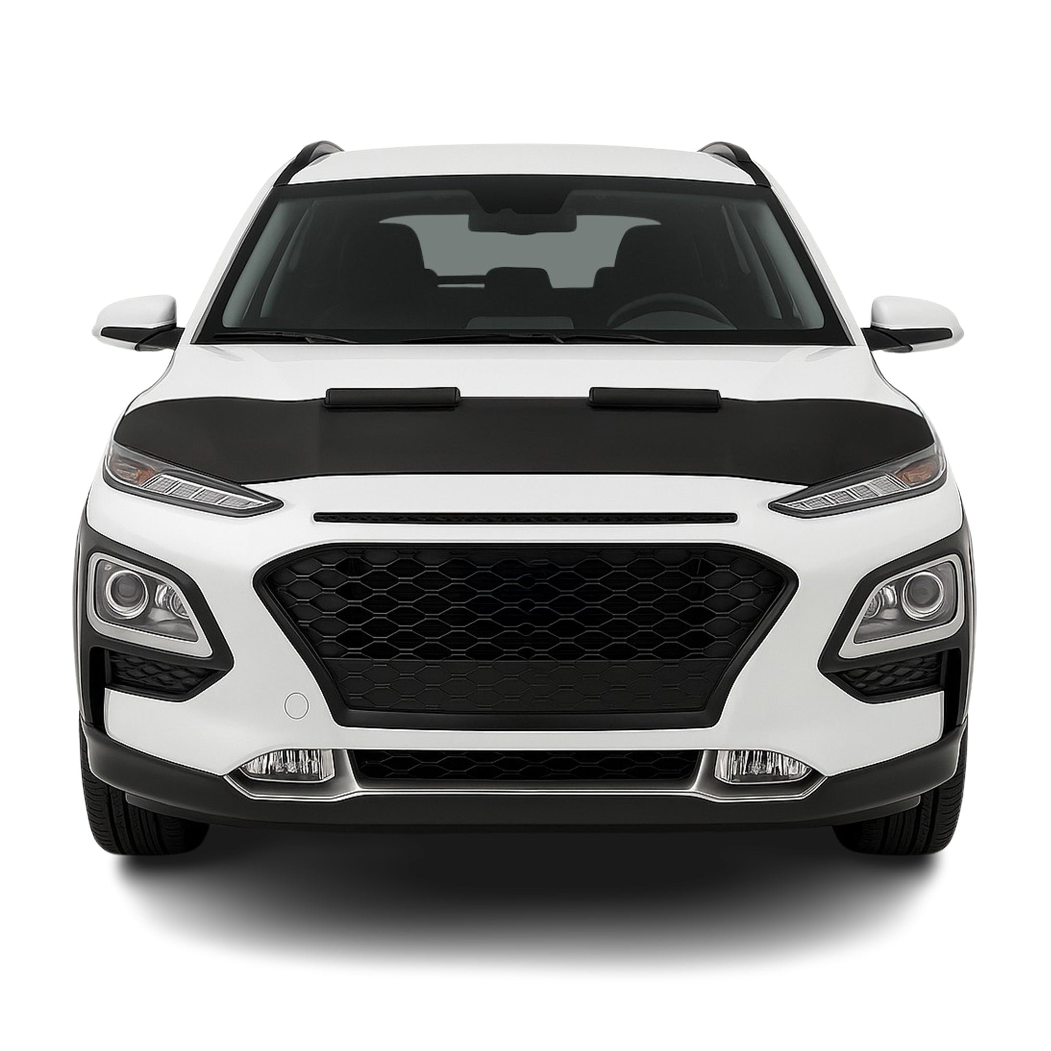2018-2023 Hyundai Kona Car Bonnet Mask Hood Bra Black 1 Pc