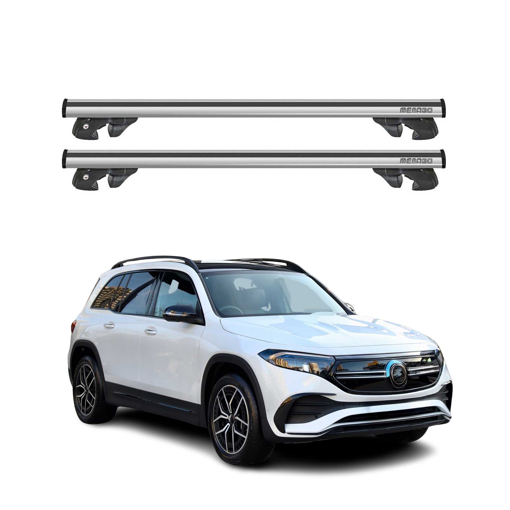 2022-2025 Mercedes EQB Roof Rack Cross Bars Silver
