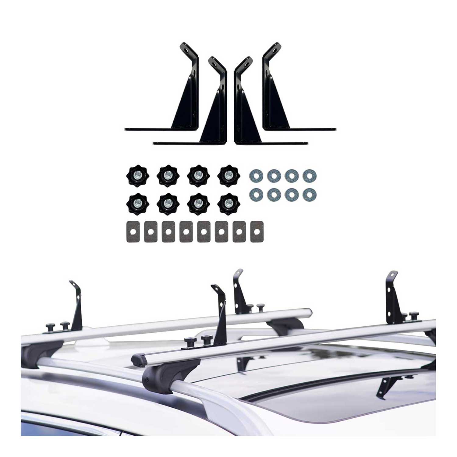 Load Stopper Roof Rack Cross Bar Adjustable Load Limiter 4x